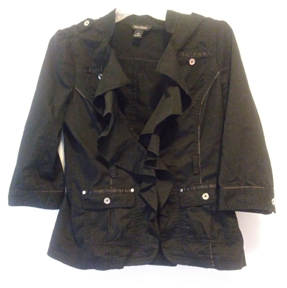 WHBM Blazer Jacket Ruffles Sz 10